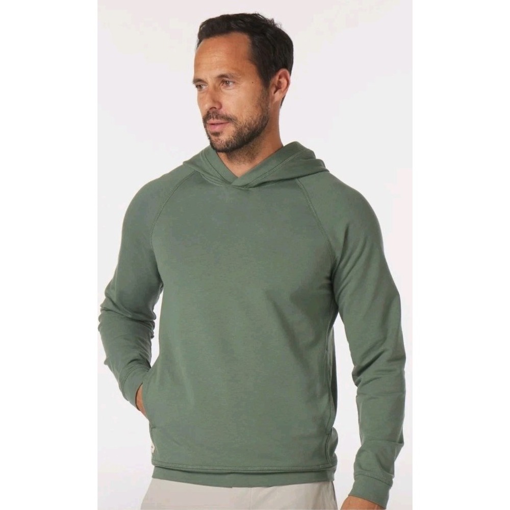 Mantra Essential M Safari Green Hoodie NWT Quiet Luxury Minimalist Sweater